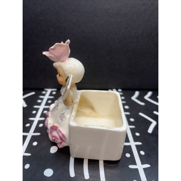 VTG Napco Birthday Flower Girl June Rose Mini Planter 1957 IC2852 - Picture 4 of 6